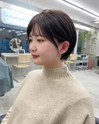 ショート カラー 👑ボブはお任せ ミヤノ👑のヘアスタイル