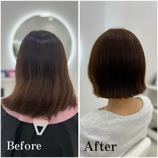 ミディアム カラー ✄﻿aini天王寺 ✄﻿ゆ乃のヘアスタイル
