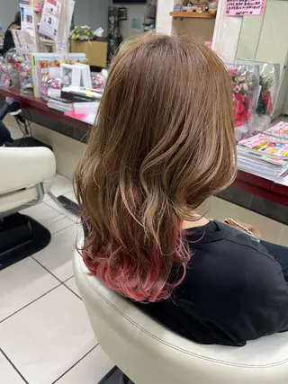 セミロング ウィリアム シュウのヘアスタイル