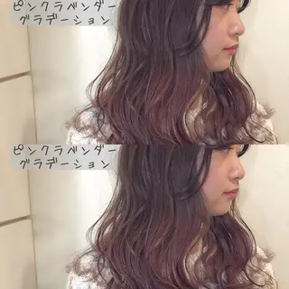 ミディアム カラー あさだ しゅうたろうのヘアスタイル