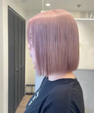 ミディアム ♡似合わせハイトーン ♡maiのヘアスタイル