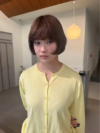 カラー 🪺透明感カラー/ 暖色/カエデ🪺のヘアスタイル