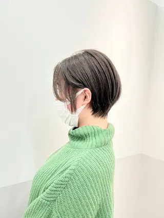 ショート カラー ヘアアレンジ 似合わせレイヤー/ 美髪縮毛矯正/ミナエのヘアスタイル