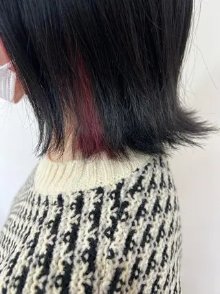 ミディアム 渡辺 リオのヘアスタイル