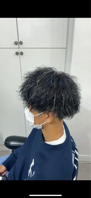 ショート カラー パーマ メンズ dot.グループ指名 No.1橋本滉太のヘアスタイル