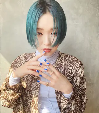 ショート カラー ラベンダーカラー＆ ミルクティー太田のヘアスタイル
