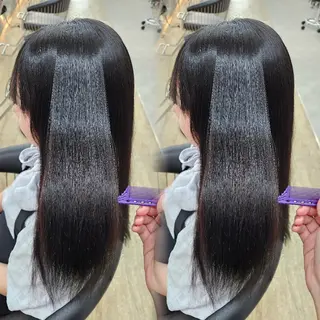 セミロング 💜透明感カラー/ 縮毛矯正/Reinaのヘアスタイル