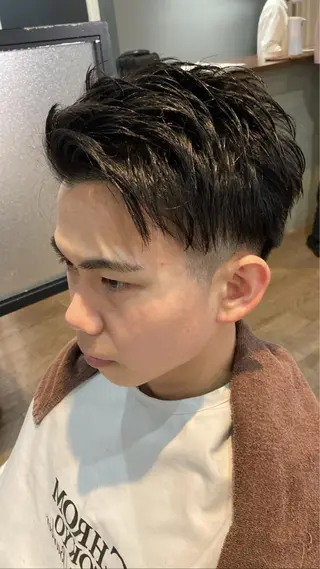 ショート メンズ 垢抜け・メンズパーマ 津山祐紀のヘアスタイル