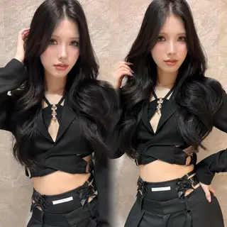 ロング 韓国レイヤー 田中 励也のヘアスタイル