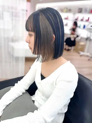 ロング カラー NANO/ ブリーチ×レイヤーのヘアスタイル