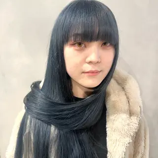ロング カラー デザインカラー/パー マ🦖外岡咲希🦖のヘアスタイル