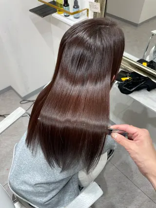 セミロング 癖解消✨️シルク 矯正💎DAIKIのヘアスタイル