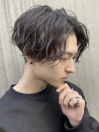 ショート パーマ メンズ SENTA✨メンズ パーマ✨fifth栄のヘアスタイル