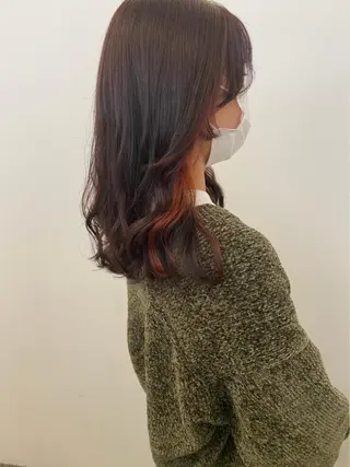 ミディアム Okamura Chisatoのヘアスタイル