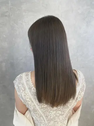 ロング カラー 美髪縮毛矯正✨ カラーが得意💪本間のヘアスタイル