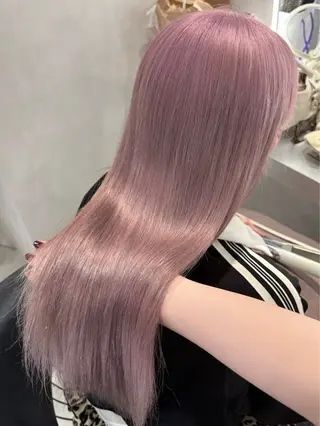 ロング ‎‎🤍艶髪 × 透明感カラー│フウカのヘアスタイル