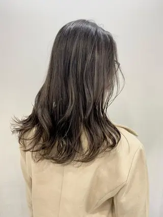 ロング カラー レイヤーカット 赤み消し　店長/大和のヘアスタイル