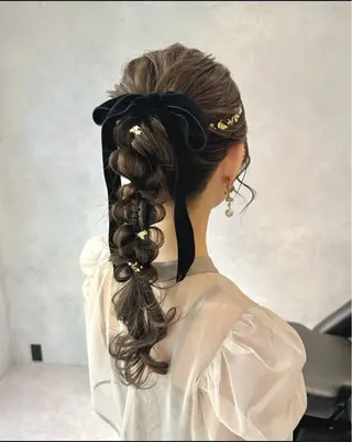 ヘアアレンジ 誰もが憧れる艶髪✨ /アレンジヘア🎀のヘアスタイル
