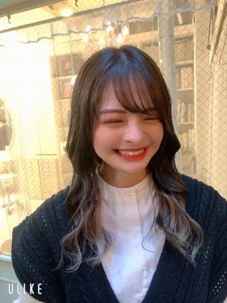 セミロング カラー ヘアアレンジ チバ ヒロトのヘアスタイル