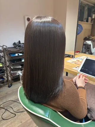 セミロング カラー 渡邊 陽大のヘアスタイル
