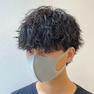 ショート パーマ メンズ ✂︎メンズパーマ✂︎ 伊藤秀真のヘアスタイル