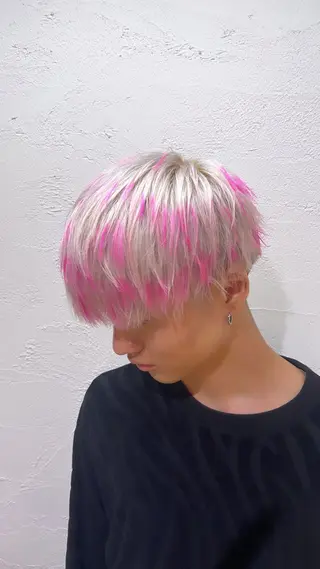 ミディアム カラー メンズ 🔥ダブルカラー特化 🔥相原彰太のヘアスタイル