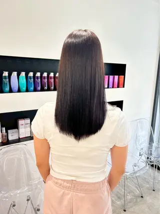 ロング カラー himari💜 酸性ストレートのヘアスタイル