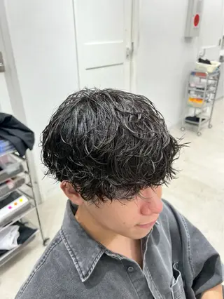 パーマ メンズ シオン/ メンズ パーマ/名古屋駅のヘアスタイル
