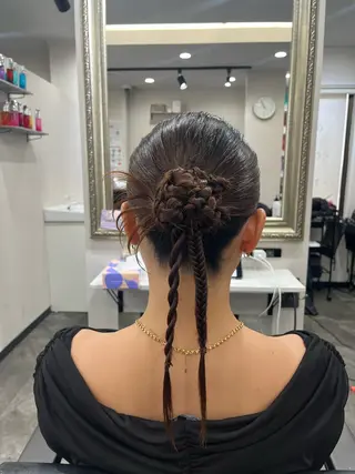 ロング ヘアアレンジ 籾木 美優のヘアスタイル