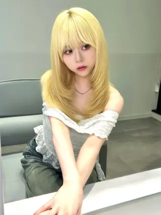 ミディアム PULSE ASAHIのヘアスタイル