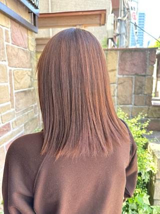 ミディアム 西出 茉燦のヘアスタイル