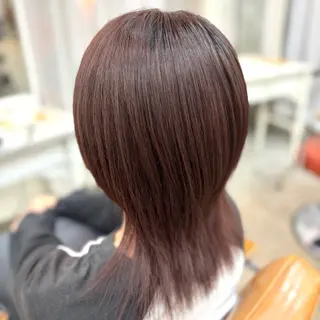 ミディアム 艶髪‎カラー🤍 RIKAのヘアスタイル