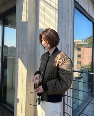 ショート ♡レイヤーボブ パーマ/うらら♡のヘアスタイル