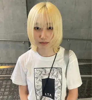 ミディアム カラー 🌈メンズパーマ🌈 メンズカットアリサのヘアスタイル