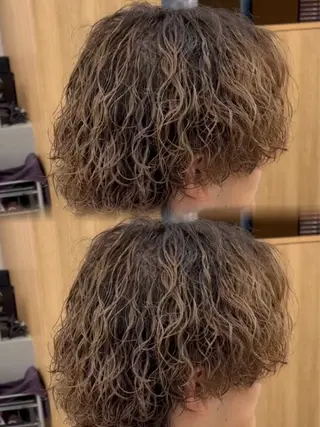 カラー パーマ メンズ 圧倒的な仕上がり /メンズ特化はるひのヘアスタイル