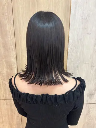 ミディアム ゆうこ🍀髪質改善/ ストレート/艶カラーのヘアスタイル
