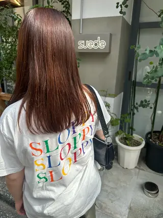 セミロング ri saのヘアスタイル