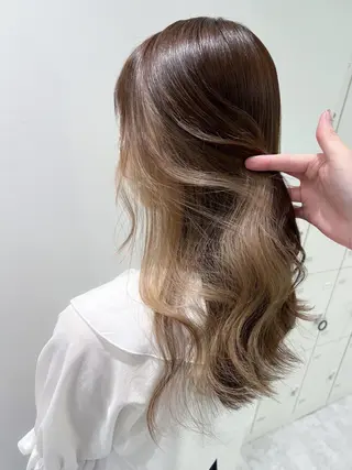 カラー ナチュラル可愛い◎ 推しカラー🤍池袋のヘアスタイル