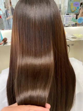 ロング 髪質改善・白髪ぼかし /お悩み対応カラーのヘアスタイル