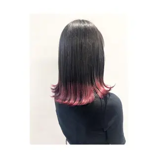 ミディアム カラー あらい なつみのヘアスタイル