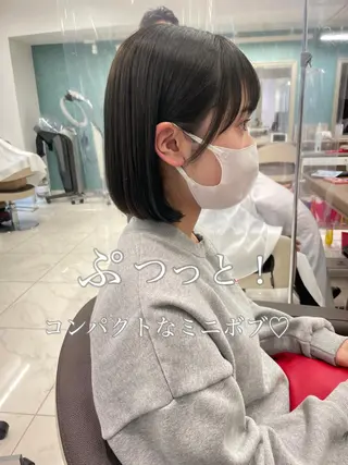 ミディアム カラー 店長福島成美/髪質 改善縮毛矯正/カラーのヘアスタイル