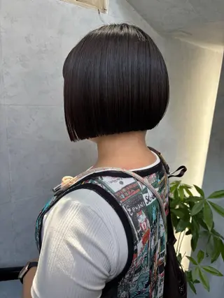 ショート ボブ×レイヤーカット 透明感カラー/Fuuのヘアスタイル