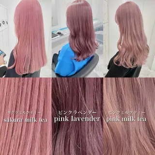 ロング カラー 🤎モテ髪＆透明感 ミルクティー🥣🤎のヘアスタイル