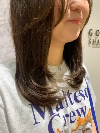 セミロング カラー 🫧 みゆ🫧のヘアスタイル