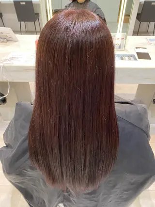 ロング 🐩透明感ミルクティ ーピンクニイナ🐩のヘアスタイル