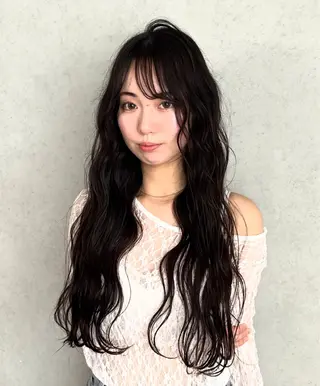 ロング パーマ HARUNA/ショー ト特化⋆𐙚₊⊹のヘアスタイル