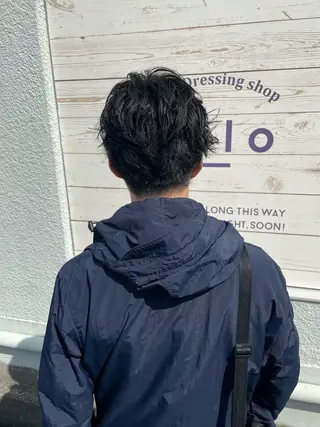 ショート メンズ salo 田中 秀明のヘアスタイル