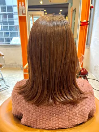 ミディアム うしだ かおるのヘアスタイル