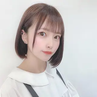 ミディアム カラー ✨️美髪矯正×似合わ せ艶カラー✨藤田透のヘアスタイル