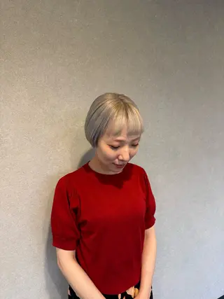 ショート 髪質改善⚡️カラー 🍀武久 誠🍀のヘアスタイル